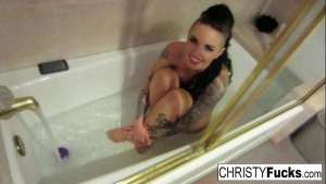 Sexy Makeup Room Bath BTS With Sexy Christy Mack