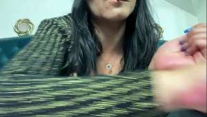 Shiny Black Stockings & Dildo Fetish – Nipple Clamps, Spanking & Dirty Masturbation- preview