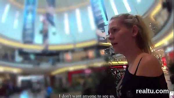 Adorable czech kitten was tempted in the mall and fucked in pov