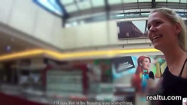 Attractive czech kitten is tempted in the mall and reamed in pov