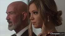 Deeper. Kinky blonde dominates sub