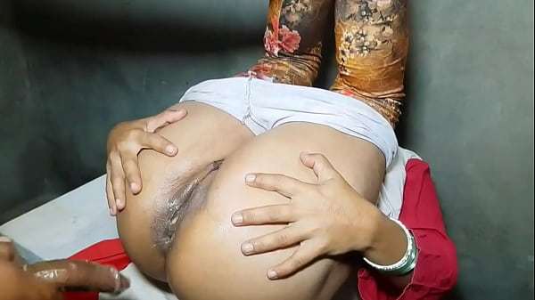 Desi hot mom Ass and pussy fucked hard by her stepson, first time painful Anal sex