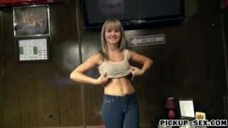 Eurobabe Mikayla gets pussy pounded in billiards alley