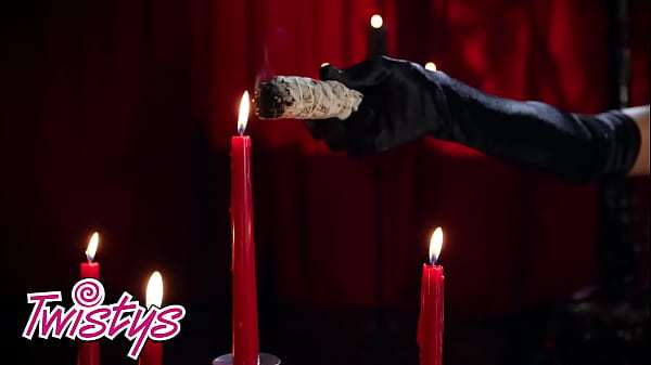 Gorgeous Brunette (Alexis Tae) Drips Candle Wax Over Her Smooth Skin While She Rubs Her Clit – Twistys