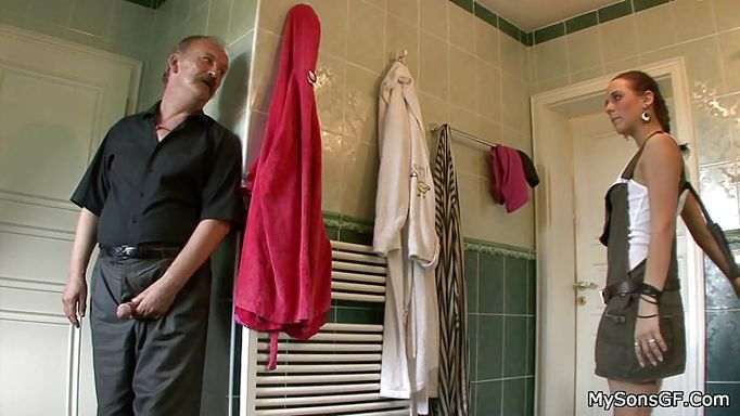 His Dad Waited Around The Corner To Fuck Me
