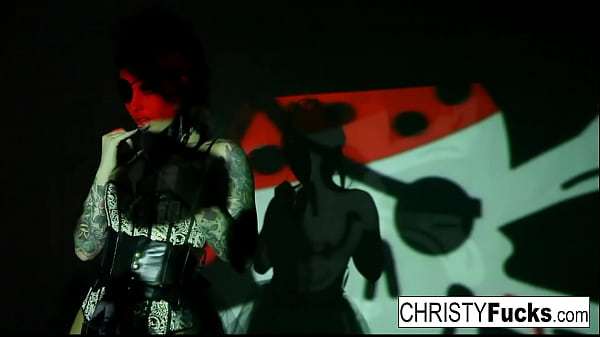 Hot Christy Mack the Pirate plays with her amazing ass and tight wet pussy