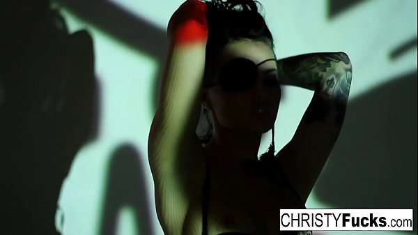 Hot Christy Mack the Pirate plays with her amazing ass and tight wet pussy