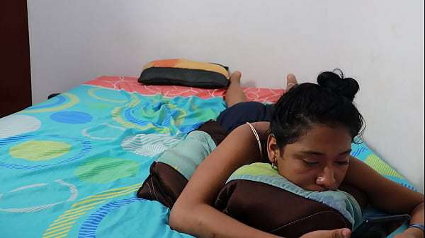 I WAS LOOKING AT MY CELL PHONE AND MY BEAUTIFUL BRUNETTE STEPSISTER WITH A RICH ASS SHOWS ME HER ASS FOR ME TO FUCK