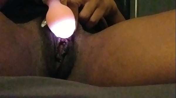 Wet Pussy Sounds- Ebony Babe Masturbates Till She Creams and Squirts