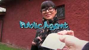 Fake Agent Tattooed asian chick swallows agents cum in casting