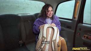 Fake Taxi MILF offers her SHAVEN pussy to pay for her ride