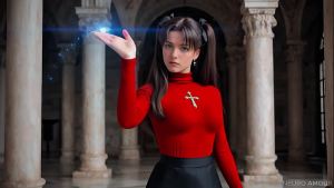 Rin Tohsaka: Magical Girl’s Forbidden Ritual (AI Generated)