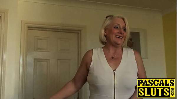 Blonde GILF Carol throated before anal domination and facial