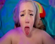 Cute Chubby Blonde Eva POV