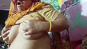 Indian Aunty Has A Cock In Mouth And Ass