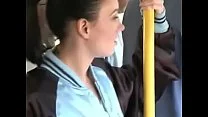 Jenny Anderson Bus Grope and all holes double cream pie on public bus where she surrenders to 2 men