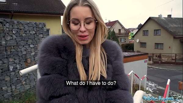 Public Agent Hot looking MILF in Glasses has a perfect body for a hard fast pov fuck