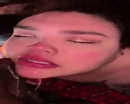 BBW White Girl Swallowing BBC