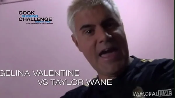 Angelina Valentine & Taylor Wayne Gag on Some Cock