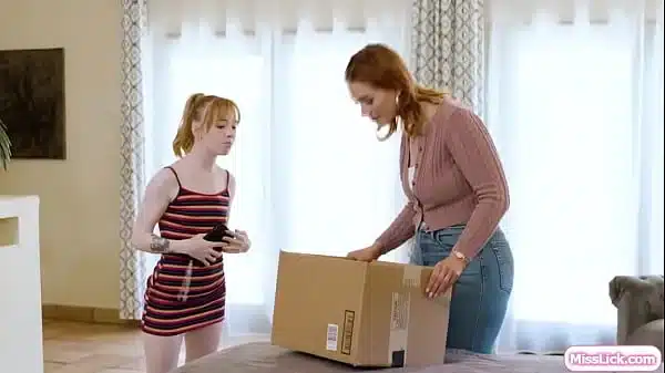 Busty lesbian stepmom ass licking petite teen stepdaughter