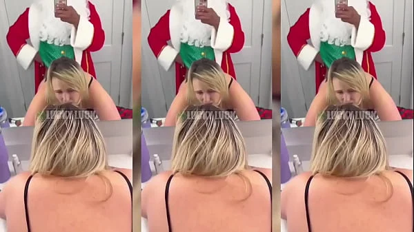 Lucky Gurl Brynn – Hot Blonde Milf Fucks Bad Santa Doggystyle