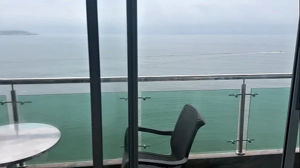 Naughty stepdaughter masturbates by the sea – Real orgasm – hard and horny tits