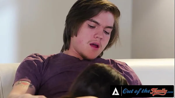 OUT OF THE FAMILY – Perfect Tits Stepmom Bounces A Lot While Riding Stepson’s Dick During A Movie