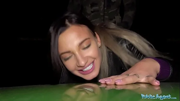 Public Agent Sexy tattooed horny minx night time fuck and facial