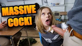 The Class Can’t Focus When the Teacher’s Big Cock Isn’t In Her Mouth