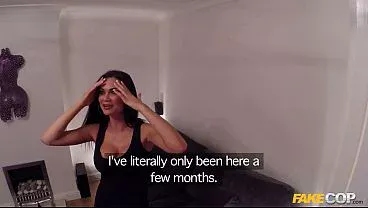 Cop Fucks Cam Girl in front of her Christmas Tree – Fake Cop