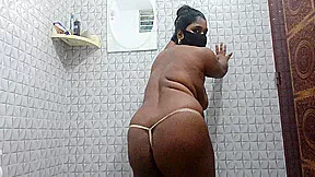 Desi Girl Shower Romm