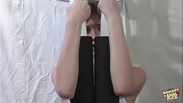 A smoking hot blonde gets anal rammed by a fat cock in the gym