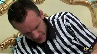 A soccer referee and a beautiful big titted soccer mom are fucking hard after soccer practice