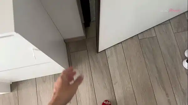 Blonde Slutty Wife Fucked by Pakistani Delivery Guy and Swallows Cum