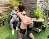 Ellie Is Manhandled Under The Amazed Eye Of A Voyeur