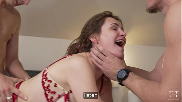 Fucking at a party is cool, but a threesome is even cooler