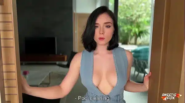 Lonely Housewife Couldn’t Resist the Temptation of Being Fucked by Sports Swimming Pool Cleaner POV