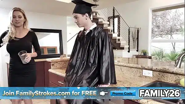 My Step Mom Sucks Me Off As A Graduation Gift