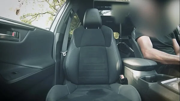 Nikki sucks dick in car