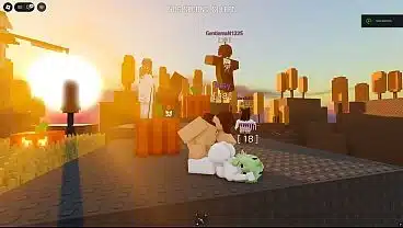 Sex with a sexy petite girl in Roblox