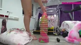 Training my Hole with my Biggest Dildoos