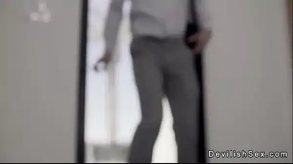 Two hot lovers sharing dick