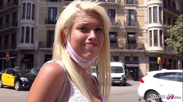 GERMAN SCOUT – SLIM TEEN WITH LONG LEGS AND PERFECT TITS TALK TO COVID STREET CASTING FUCK