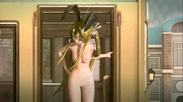 Hatsune Miku 1925 Project diva Nude Mod Full Nude Bunny costume