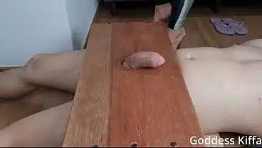 Kiffa Feet kicks and crushes her submissive’s balls with a heel – CBT – FOOT HUMILIATION – BALLBUSTING