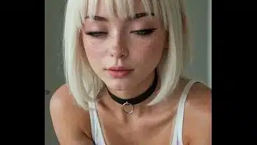 Preview Teaser – Ai POV Two Hot Emo Goth Girls Beautiful Babes Double Blowjob Sucking and Facial Cumshot