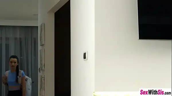 Sleepover and threesome sex with teen Zazie and her petite best friend