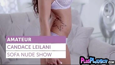 Super hot big tits MILF Candace Leilani hot striptease after passion posing in lingerie