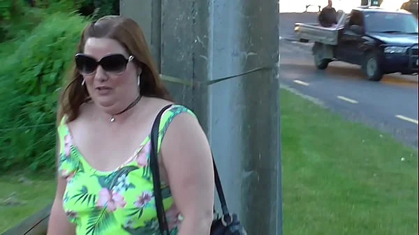 Dirty bitch pisses and exposes herself in public