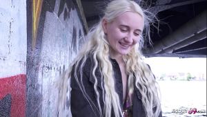 GERMAN SCOUT – Puffy Tits Petite Russian Girl seduce to First Porn at Model Job